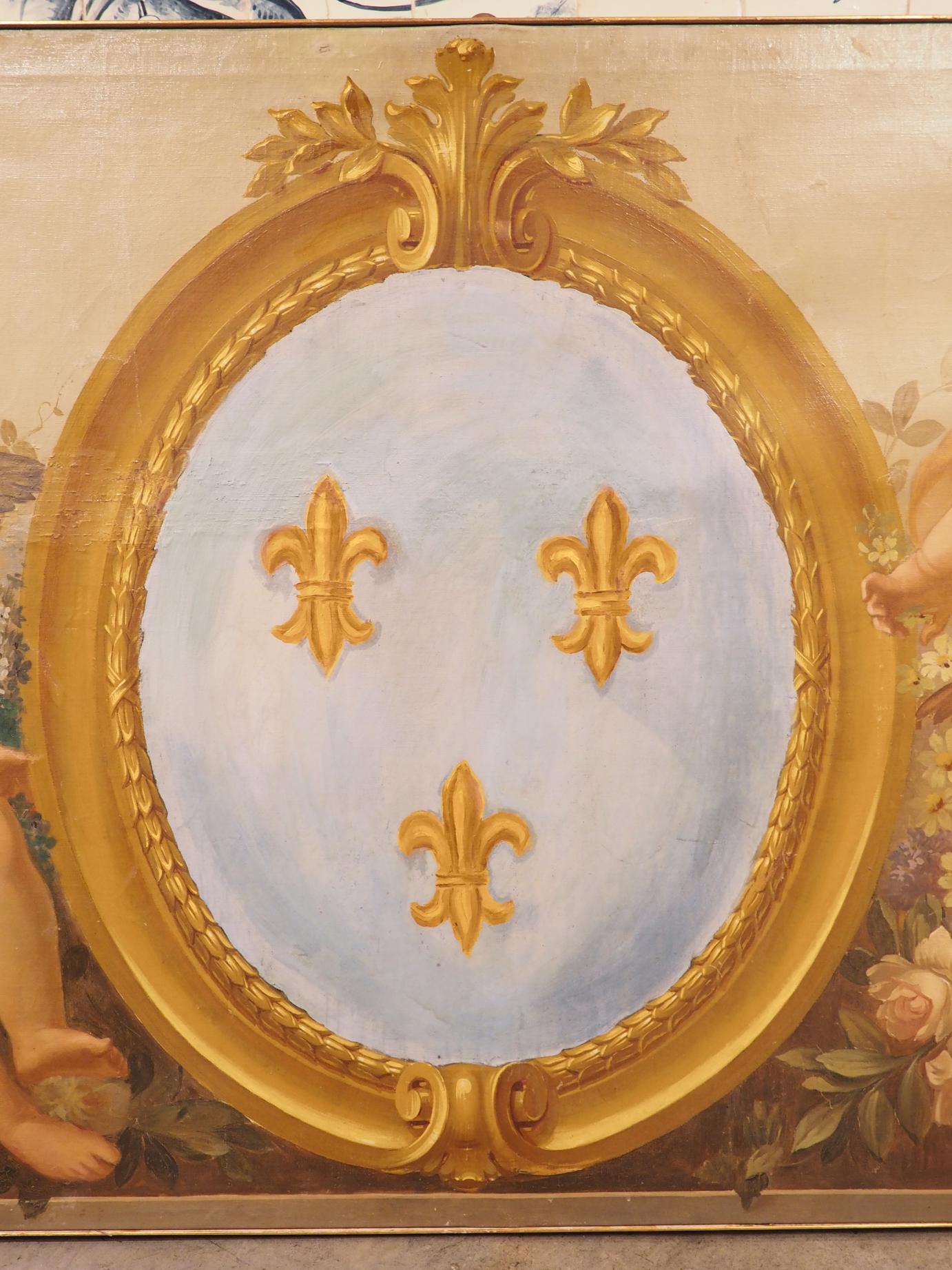 C. 1840 French Boiserie Painting, The Allegory of Spring and The