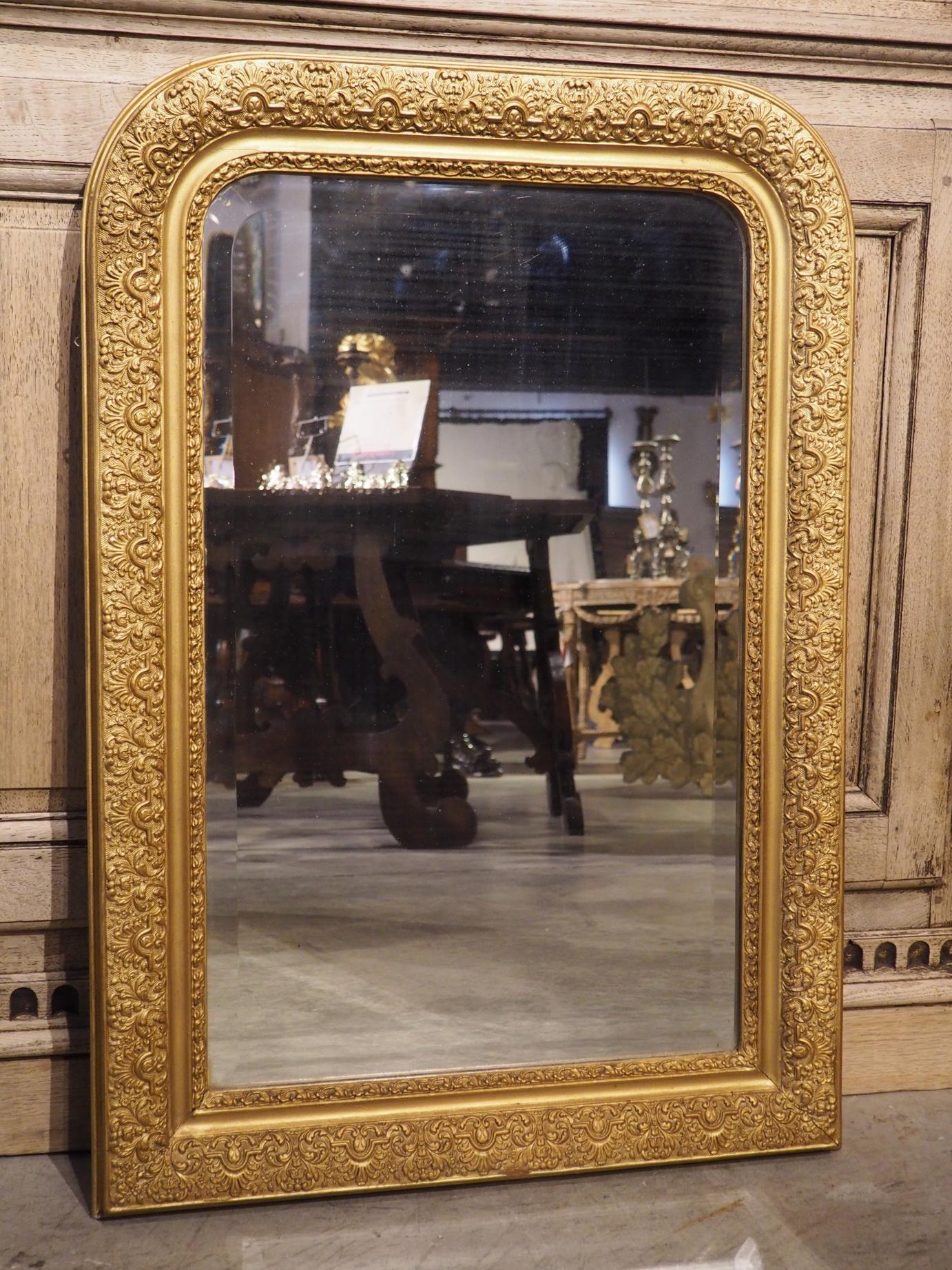 Louis Philippe French Gold Gilt Leaf Bevelled Mirror – The Luxury