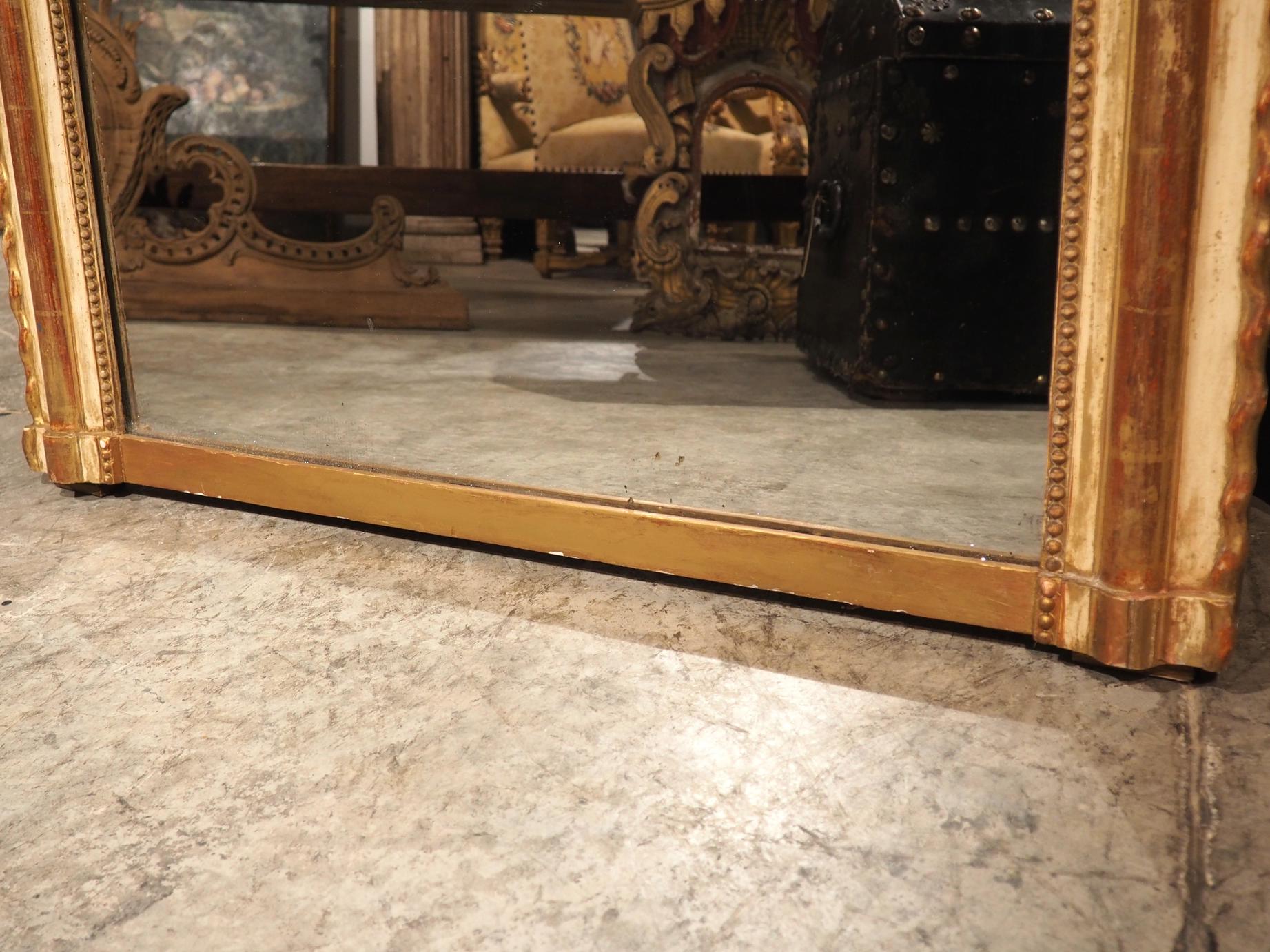 French 19th Century Large Louis Philippe Gold Gilt Mirror