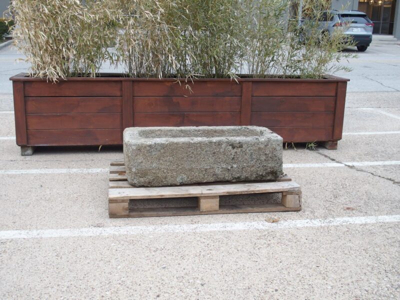 Antique Carved Granite Farm Trough from Normandy, France, 19th Century - Image 2