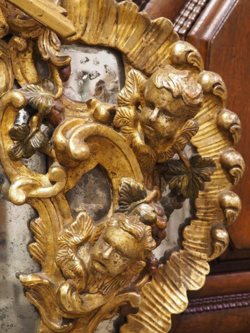 A Baroque Period Giltwood Altar Mirror from Dijon, France, Late 17th Century - Image 10