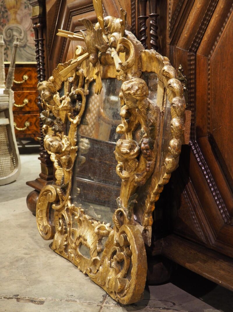 A Baroque Period Giltwood Altar Mirror from Dijon, France, Late 17th Century - Image 13