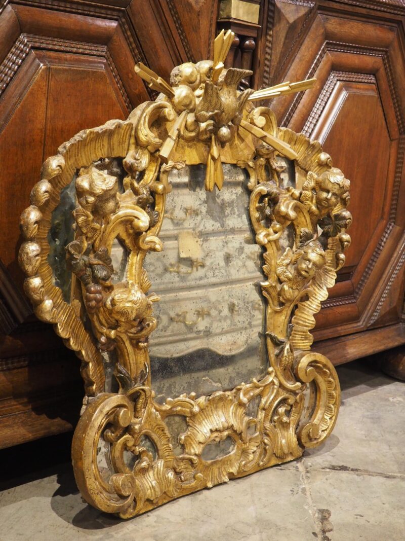 A Baroque Period Giltwood Altar Mirror from Dijon, France, Late 17th Century - Image 14