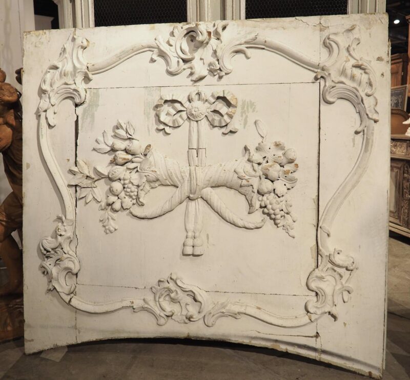 Large Painted Louis XVI Chateau Boiserie Overdoor, Circa 1760