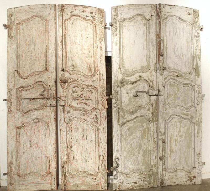 Set of Four Painted 18th Century Interior Doors from Provence, France - Image 2