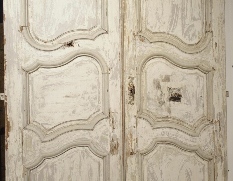 Set of Four Painted 18th Century Interior Doors from Provence, France - Image 7