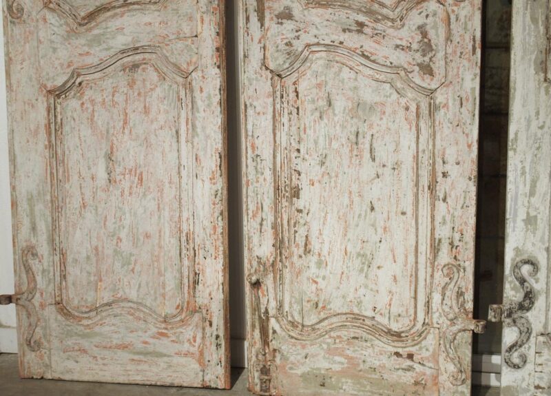 Set of Four Painted 18th Century Interior Doors from Provence, France - Image 9