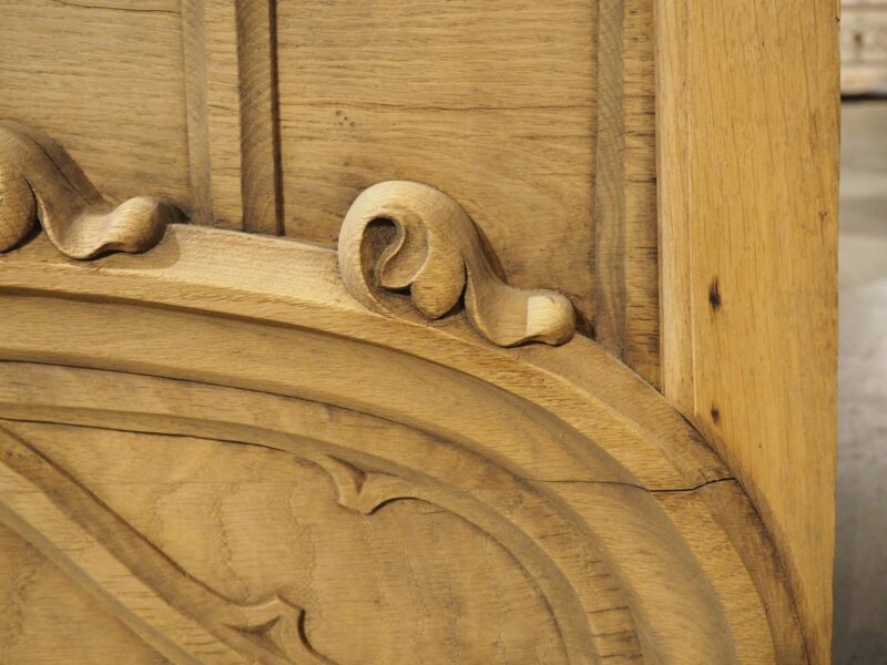 French Carved Oak Gothic Style Overdoor, Circa 1910 - Image 7