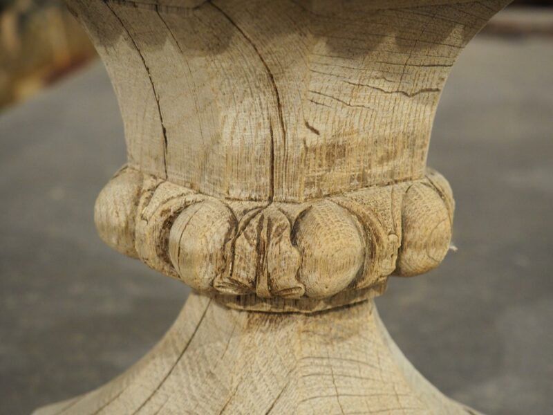 18th Century French Pot Feu Finial in Carved Oak - Image 11