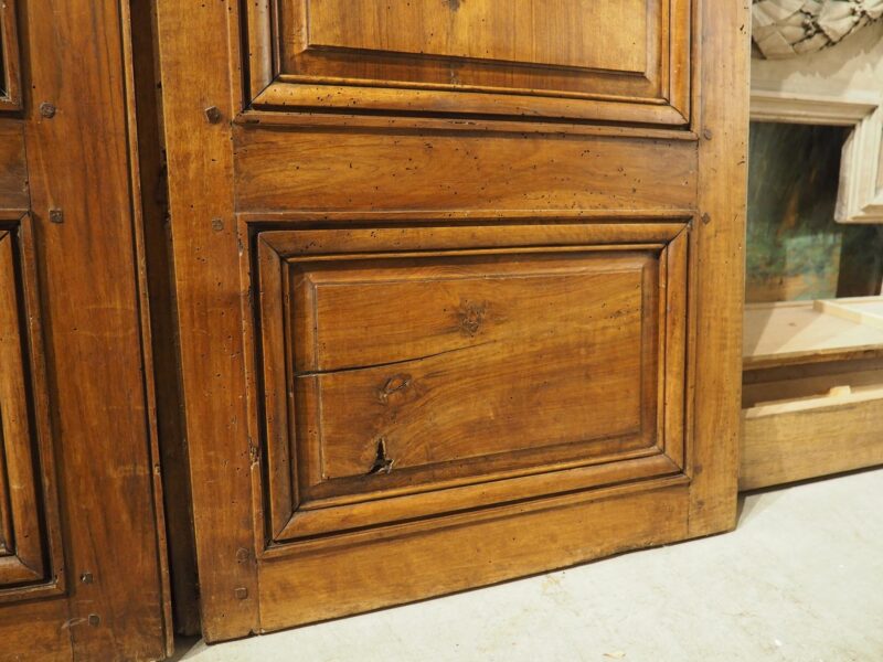 Pair of Tall 18th Century Walnut Interior Doors from Aix-en-Provence, France - Image 14