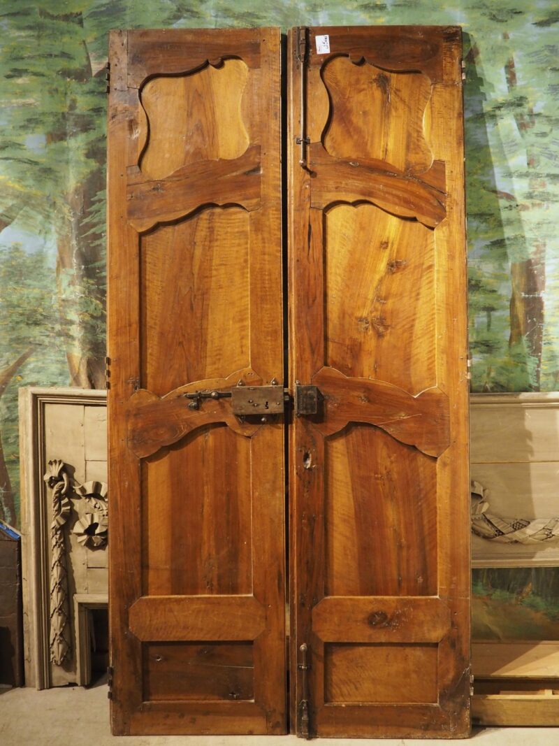 Pair of Tall 18th Century Walnut Interior Doors from Aix-en-Provence, France - Image 18