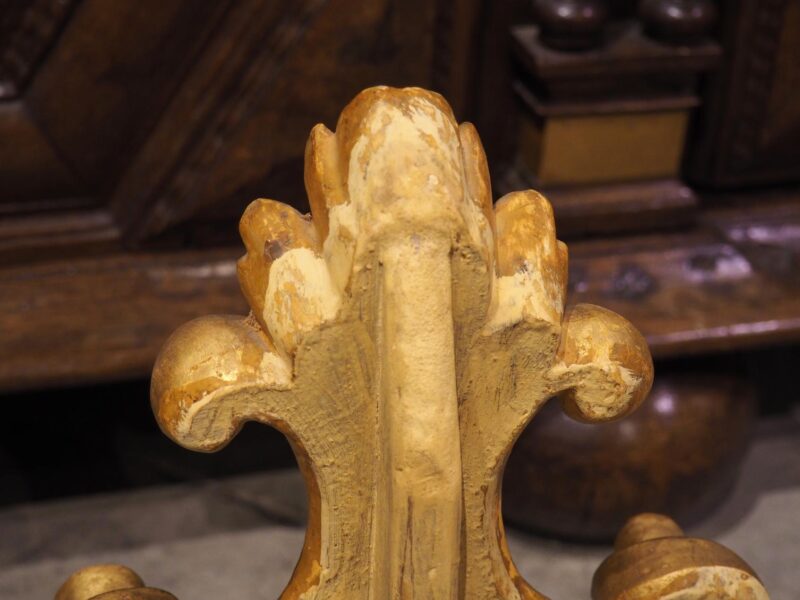 Pair of Decorative Circa 1750 Italian Giltwood Finials - Image 13