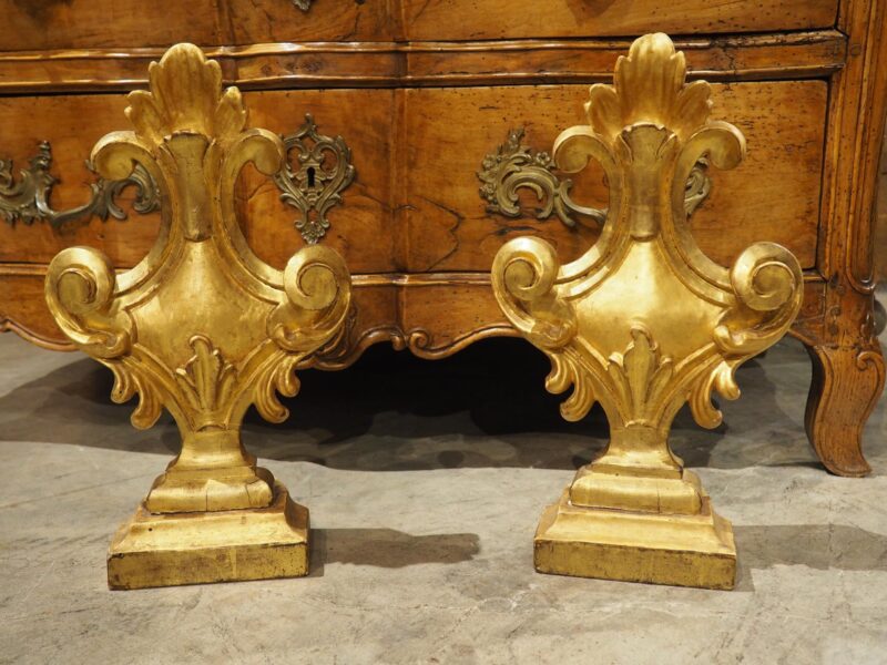 Pair of Decorative Circa 1750 Italian Giltwood Finials - Image 15