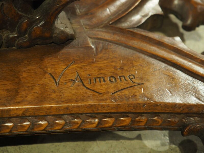 Fantastic Pair of French Gothic Style Carved Walnut Tabourets, Paris, Circa 1895 - Image 12