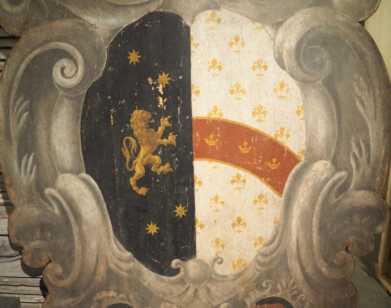 Large Scale Carved and Painted Italian Coat of Arms Panel from Florence, H-78.5 Inches - Image 16