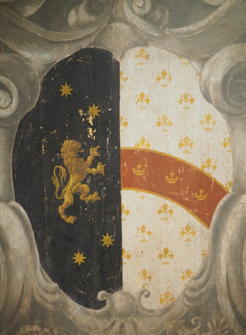 Large Scale Carved and Painted Italian Coat of Arms Panel from Florence, H-78.5 Inches - Image 7