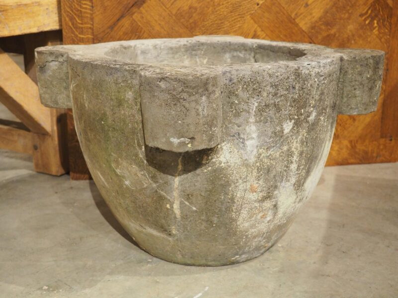 Oversized Antique Slate Mortar and Pestle from France, 19th Century - Image 11