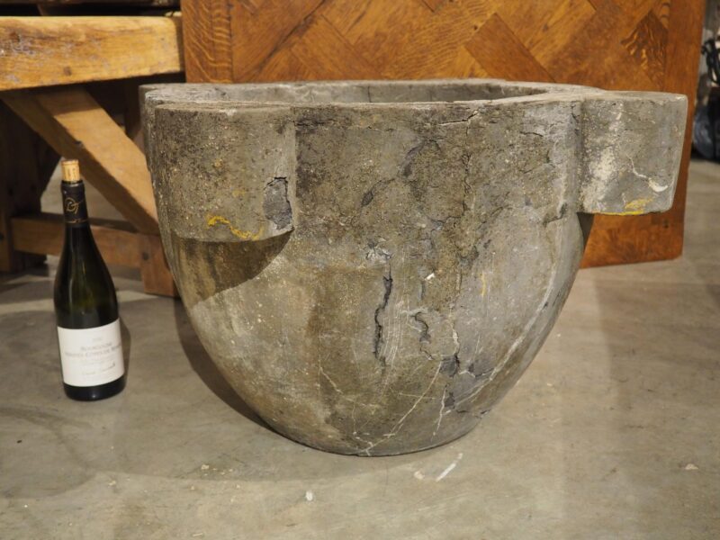 Oversized Antique Slate Mortar and Pestle from France, 19th Century - Image 14