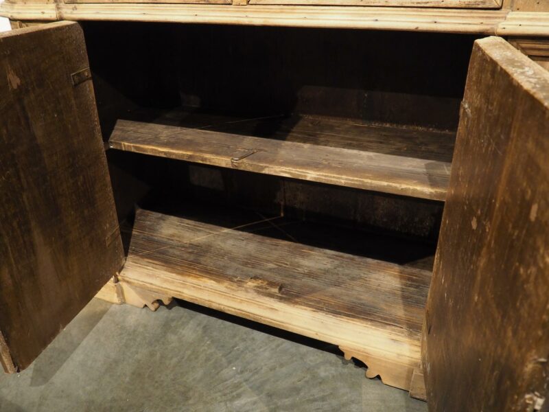 Antique Italian Bleached Walnut Credenza, 19th Century - Image 8