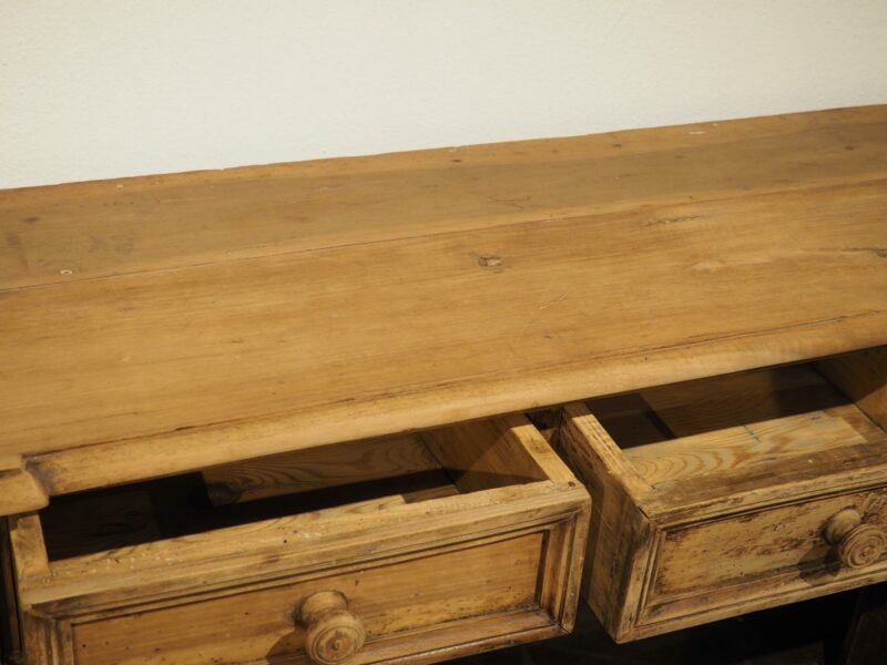 Antique Italian Bleached Walnut Credenza, 19th Century - Image 12