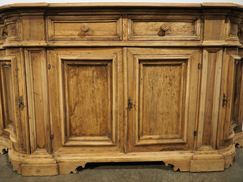 Antique Italian Bleached Walnut Credenza, 19th Century - Image 19