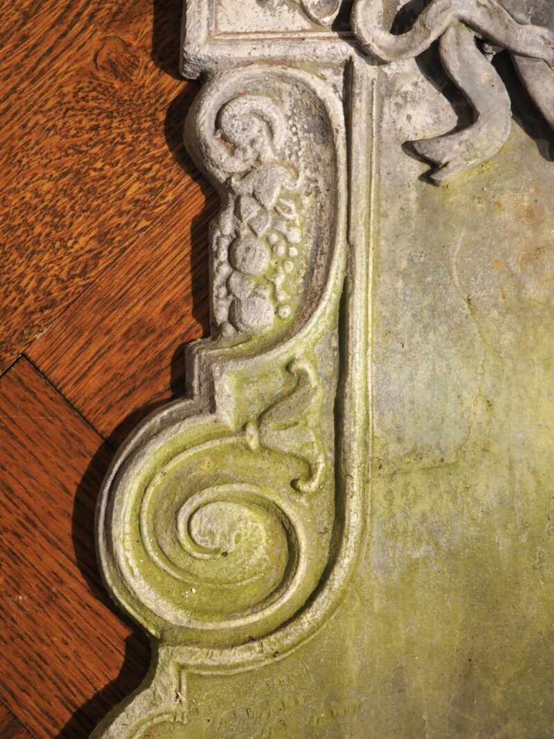 A Vintage Lead Rams Head Wall Fountain from England - Image 16