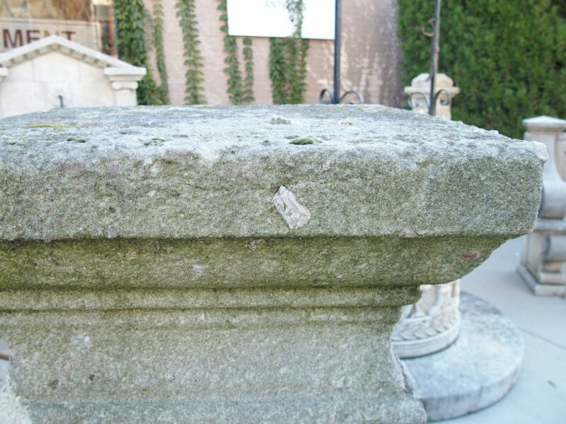 Pair of Large Carved Antique Stone Pedestals, South of France, Early 1800s - Image 10