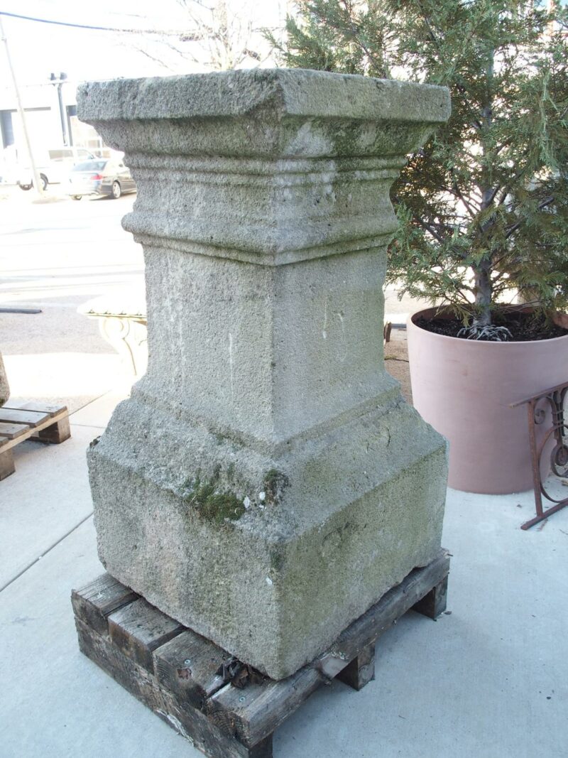 Pair of Large Carved Antique Stone Pedestals, South of France, Early 1800s - Image 13