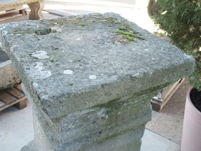 Pair of Large Carved Antique Stone Pedestals, South of France, Early 1800s - Image 16