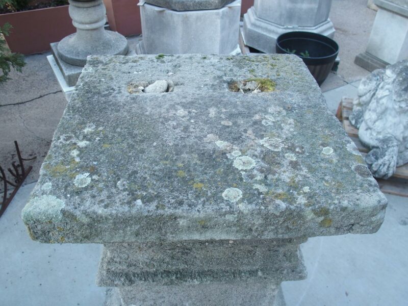 Pair of Large Carved Antique Stone Pedestals, South of France, Early 1800s - Image 5