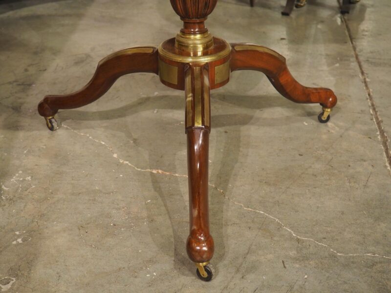 19th Century French Louis XVI Style Marble Top Gueridon Table Circa 1880 - Image 4