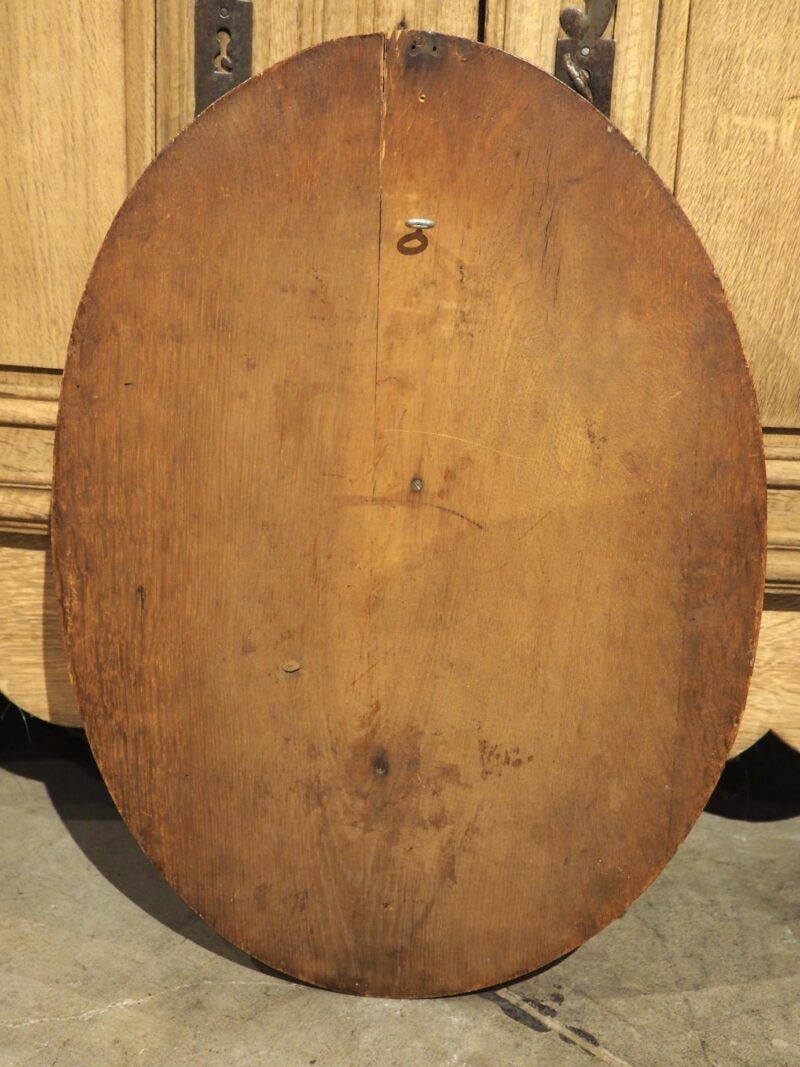 19th Century French Oval Black Forest Game Plaque with Bark Trompe L'Oeil - Image 14