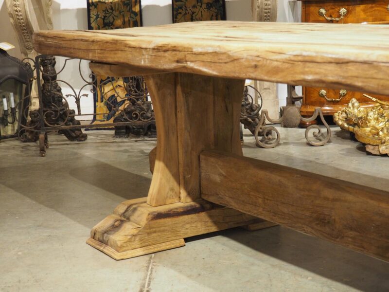 Antique French Oak Beam Dining Table, 9.5 Feet Long, 3.5 inch Thick, Circa 1860 - Image 16