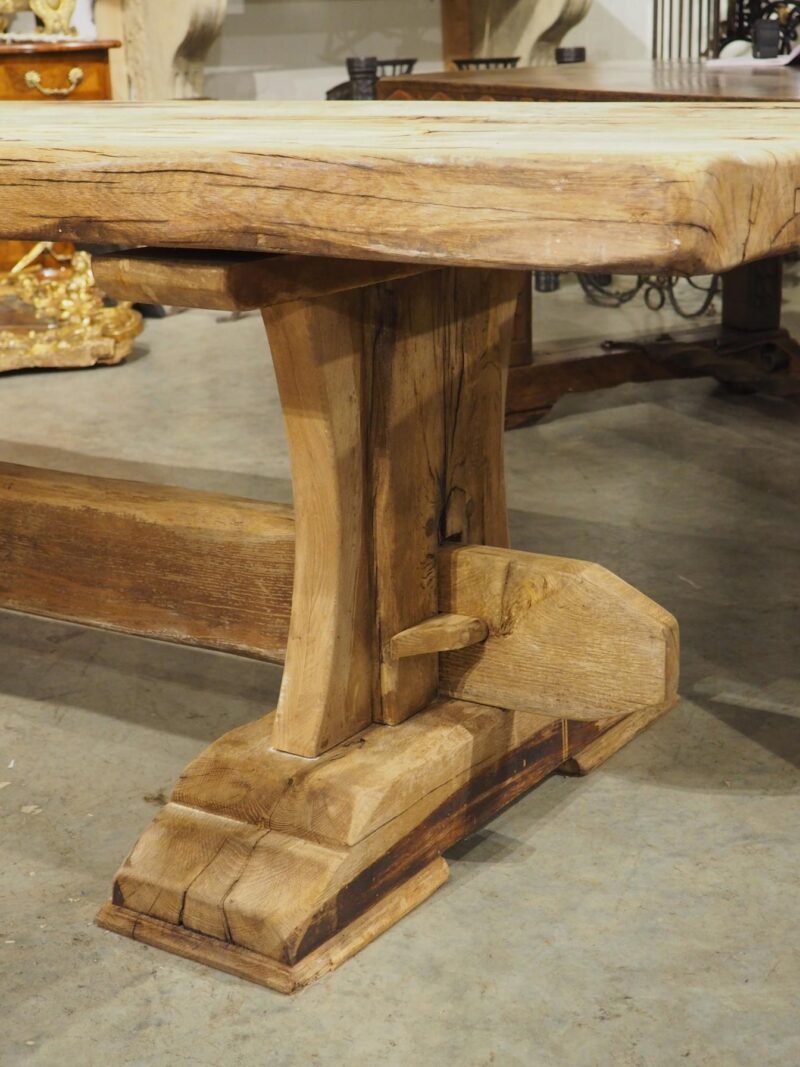 Antique French Oak Beam Dining Table, 9.5 Feet Long, 3.5 inch Thick, Circa 1860 - Image 17