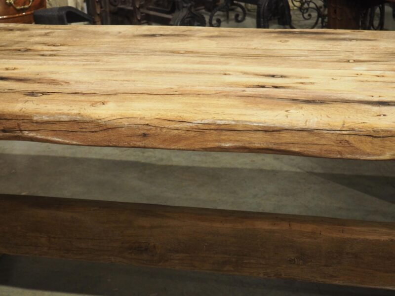 Antique French Oak Beam Dining Table, 9.5 Feet Long, 3.5 inch Thick, Circa 1860 - Image 19