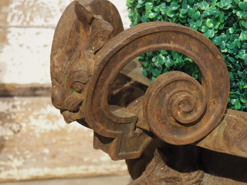 Pair of Circa 1850 Napoleon III Cast Iron Vases from Le Jura, France - Image 5