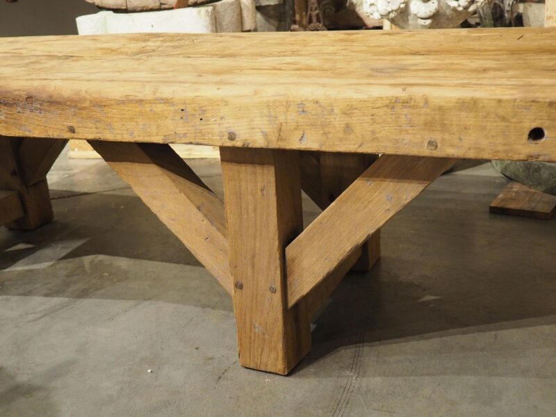 1940s French Elm Aviation Work Bench - Image 2