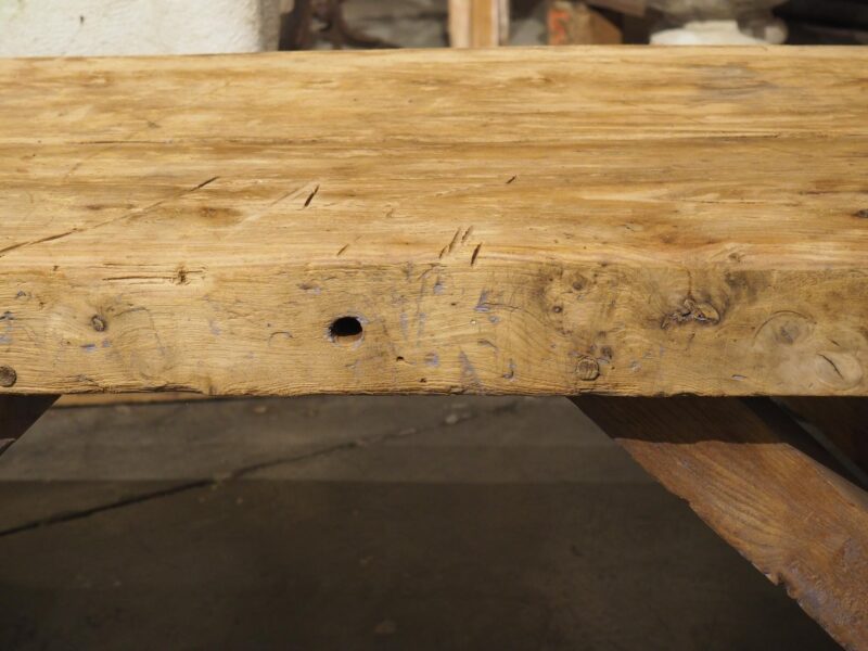 1940s French Elm Aviation Work Bench - Image 17