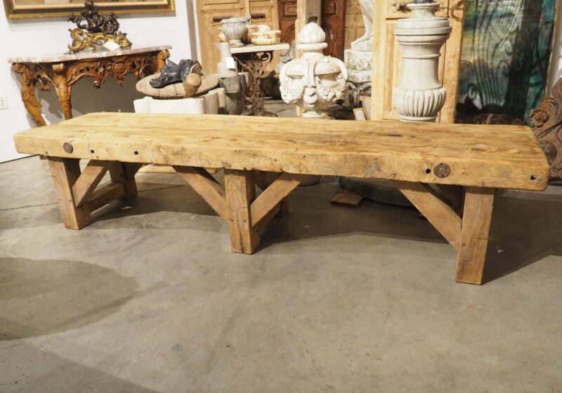 1940s French Elm Aviation Work Bench