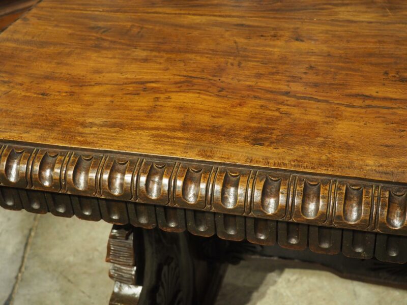 19th Century Italian Renaissance Style Library Table - Image 2