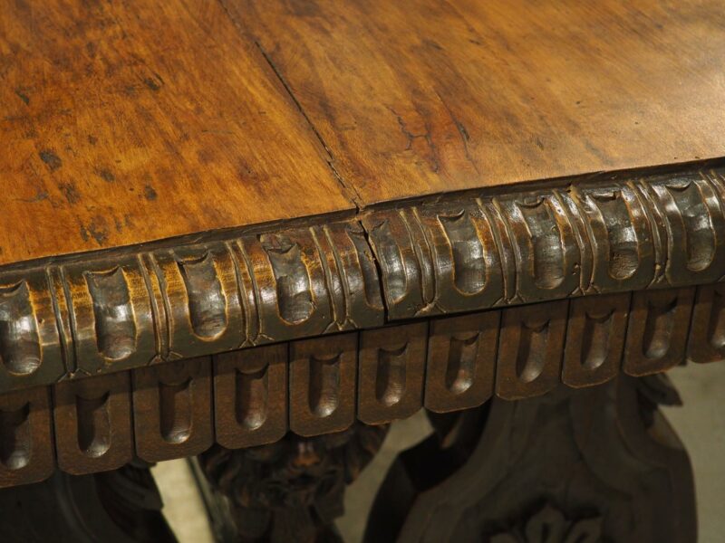 19th Century Italian Renaissance Style Library Table - Image 11