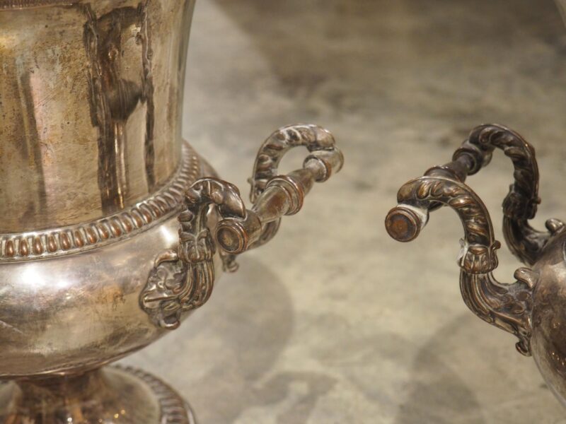 Pair of Antique French Silver Plated Champagne Buckets, Paris, 19th Century - Image 15