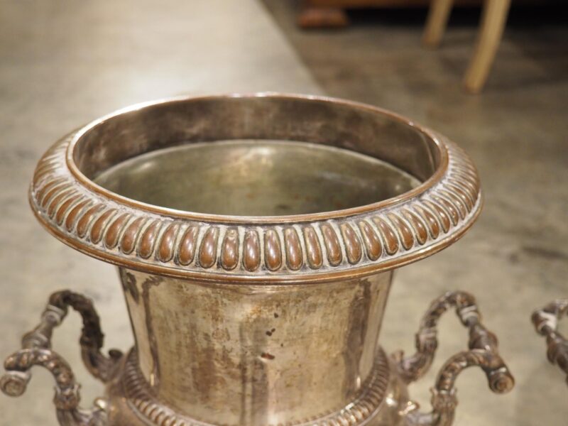 Pair of Antique French Silver Plated Champagne Buckets, Paris, 19th Century - Image 4