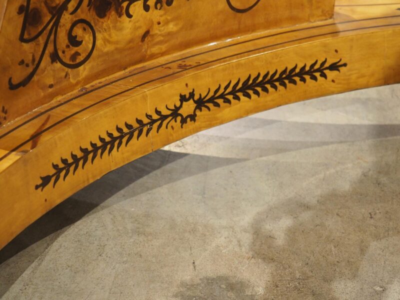 A 20th Century French Charles X Style Center Table with Marquetry Decor - Image 9