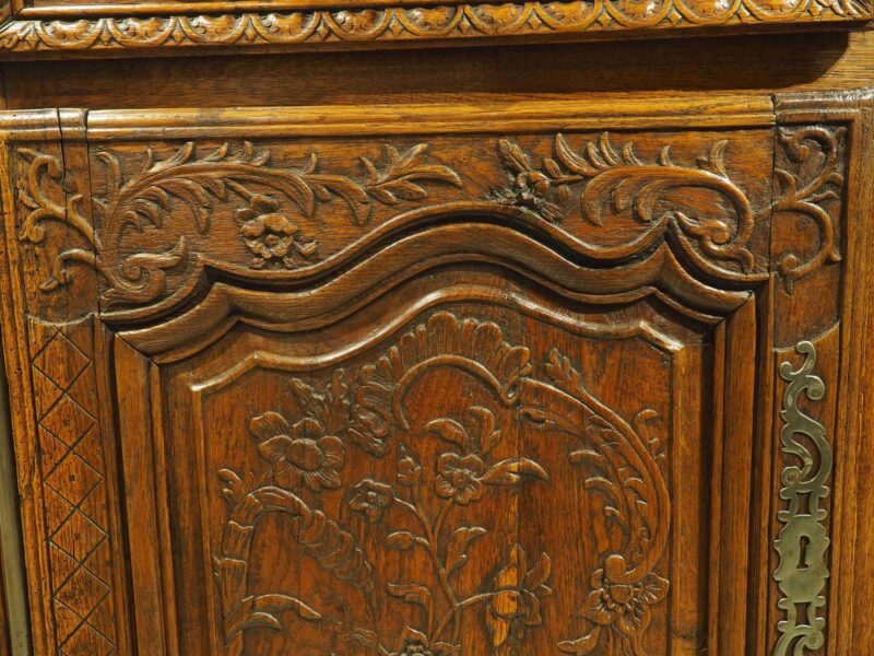 Antique French Oak Buffet with Steel Hardware from Normandy, France, Circa 1830 - Image 13