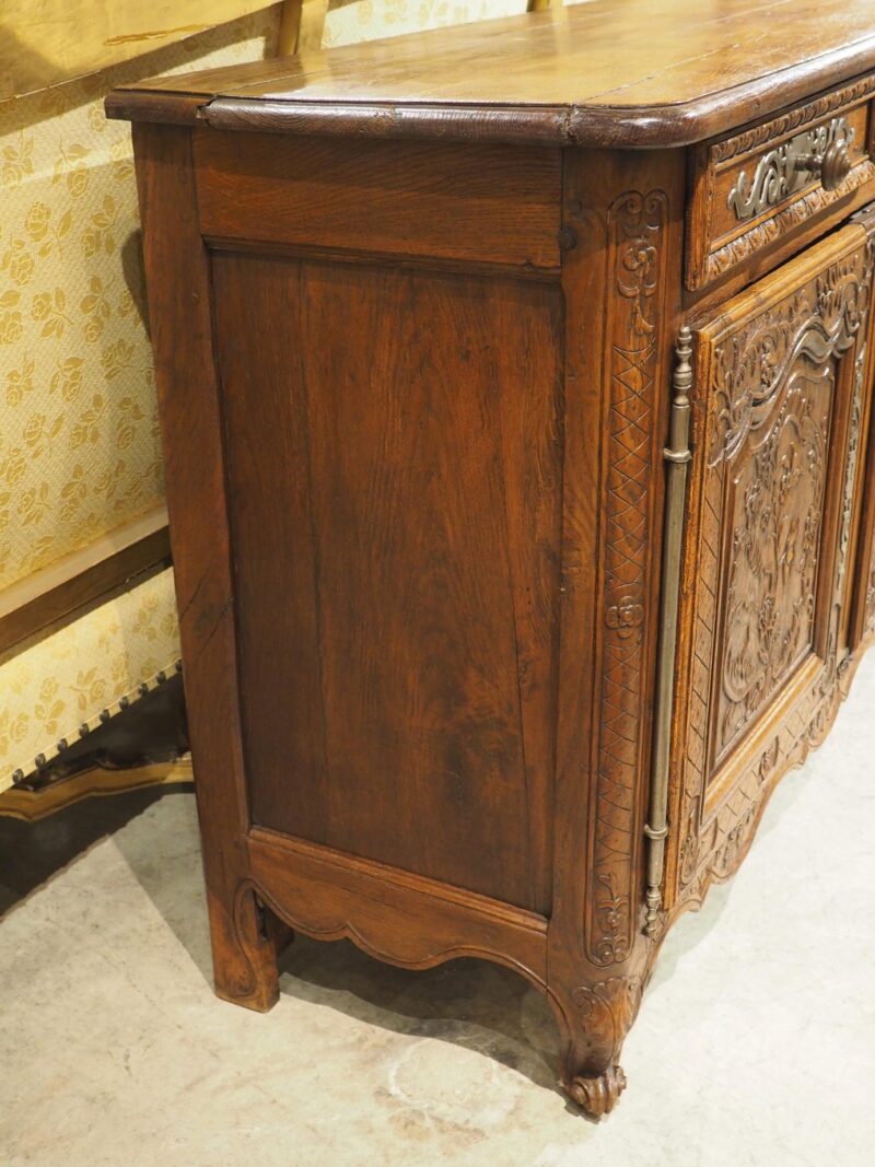 Antique French Oak Buffet with Steel Hardware from Normandy, France, Circa 1830 - Image 15