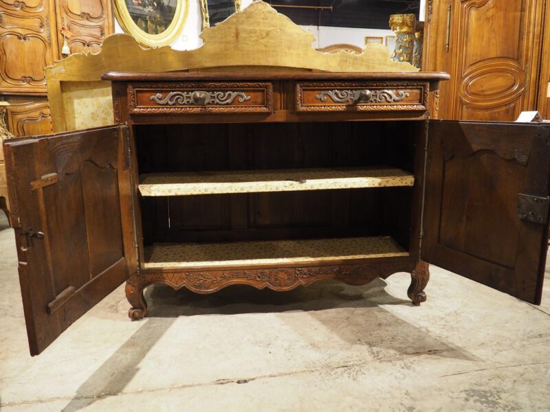 Antique French Oak Buffet with Steel Hardware from Normandy, France, Circa 1830 - Image 2