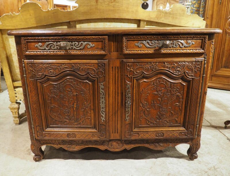 Antique French Oak Buffet with Steel Hardware from Normandy, France, Circa 1830 - Image 19