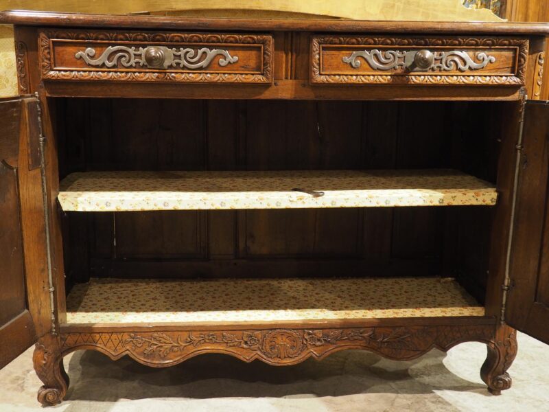 Antique French Oak Buffet with Steel Hardware from Normandy, France, Circa 1830 - Image 4