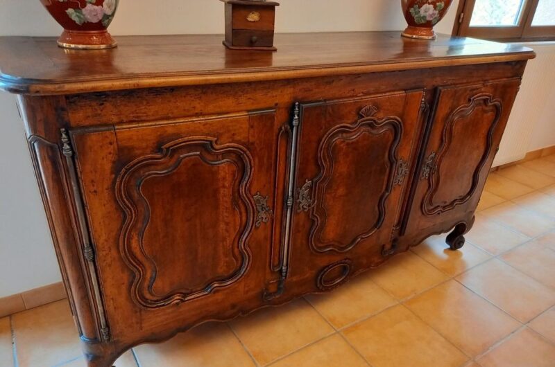 18th Century French Walnut Carved Louis XV Enfilade